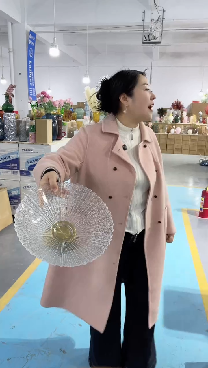 【闪购商品】玻璃唐总花瓶厂微瑕-KZ27