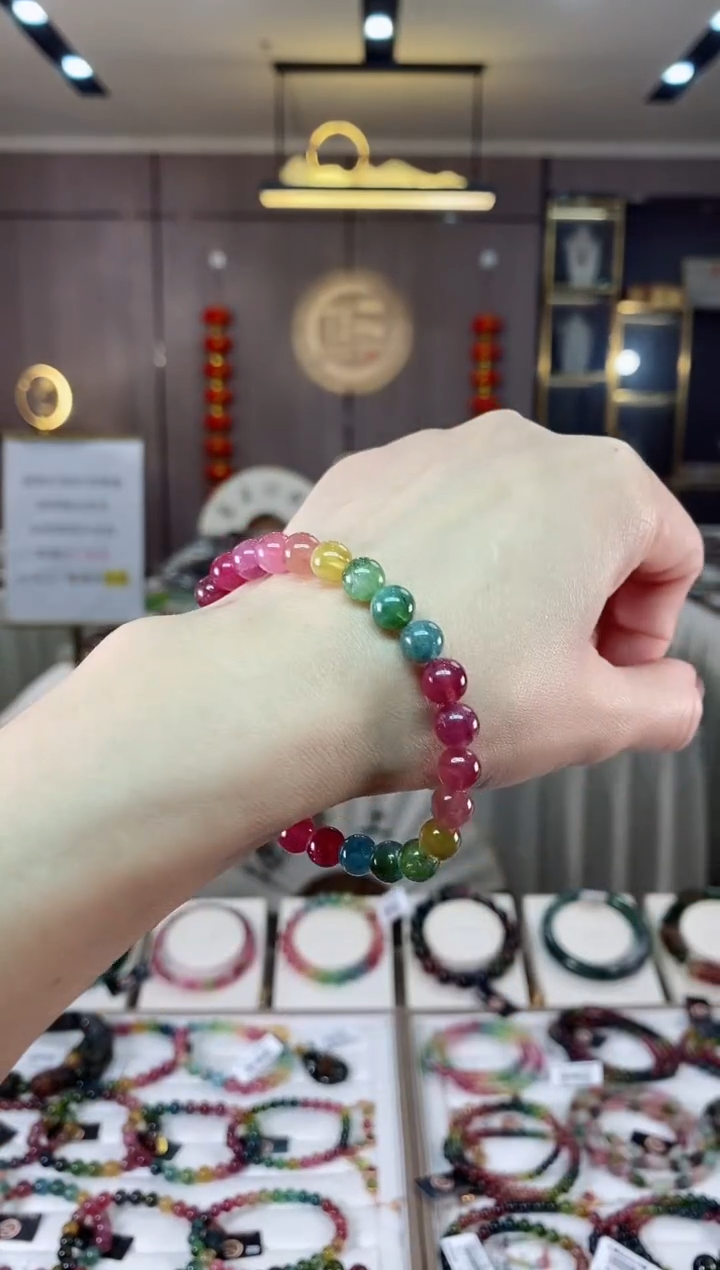【闪购商品】碧玺单圈手串7mm+未镶嵌（多样性发一条）hon