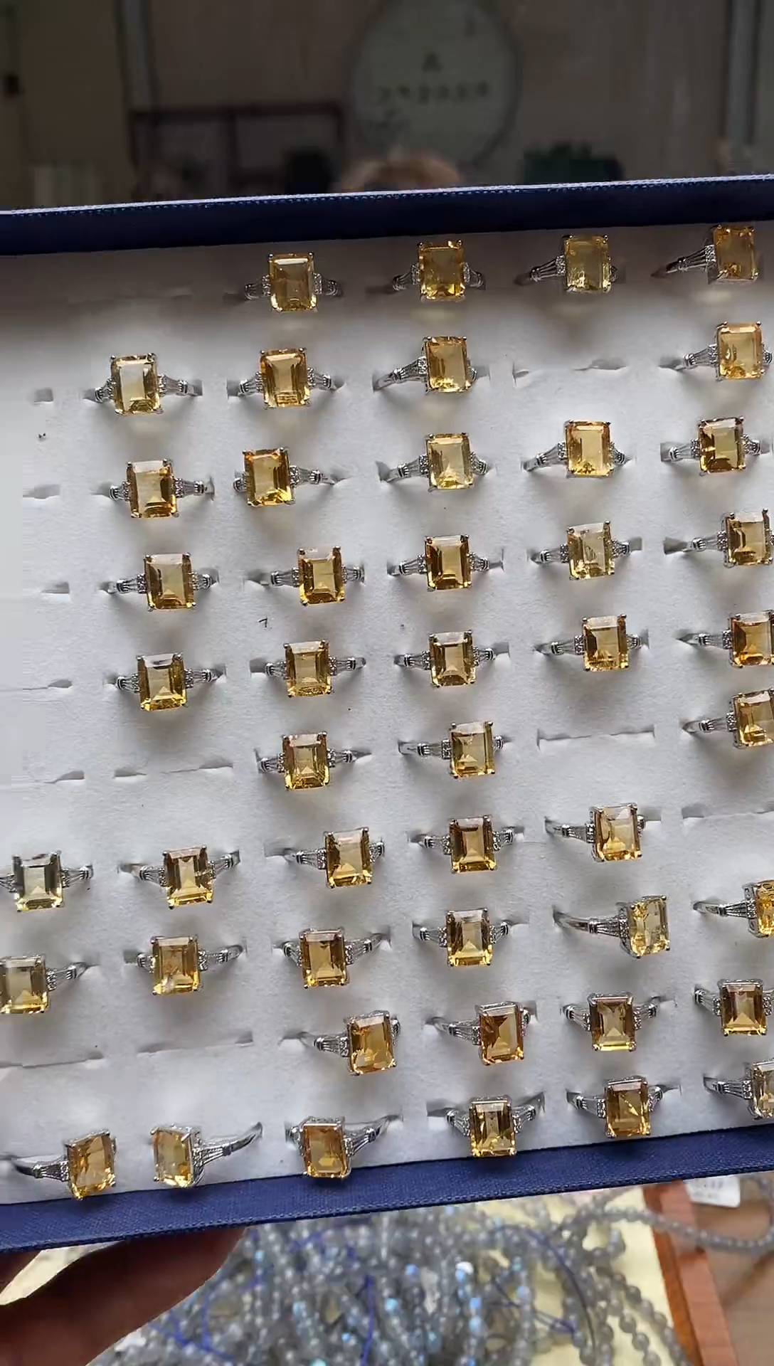 水晶手链未镶嵌黄水晶戒指