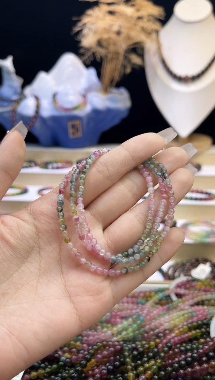 【闪购商品】碧玺/未镶嵌3mm+碧玺多圈多样性发货