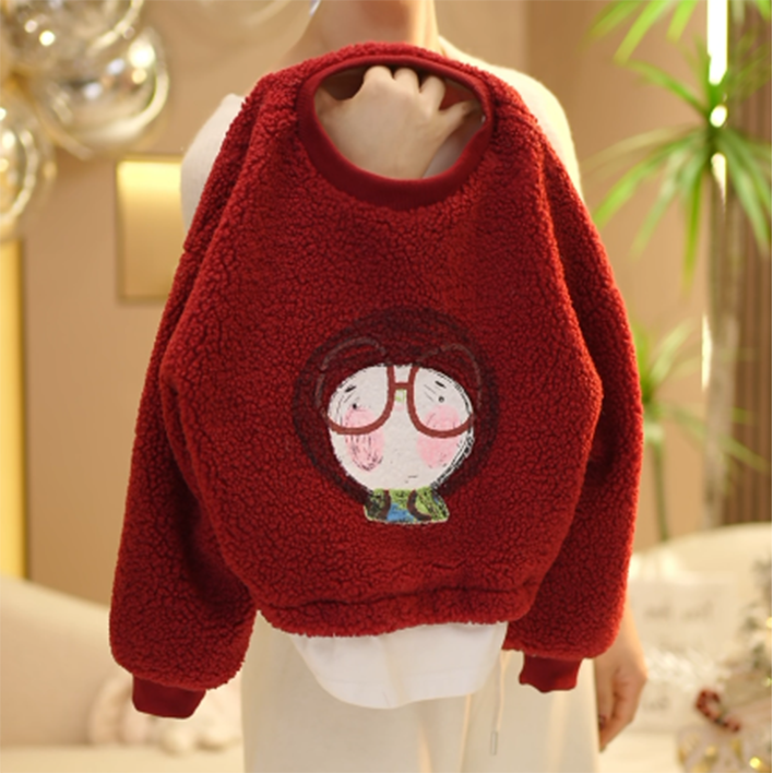 【现货在仓】2025春秋新款洋气时尚休闲假两件女童卡通印花卫衣套装