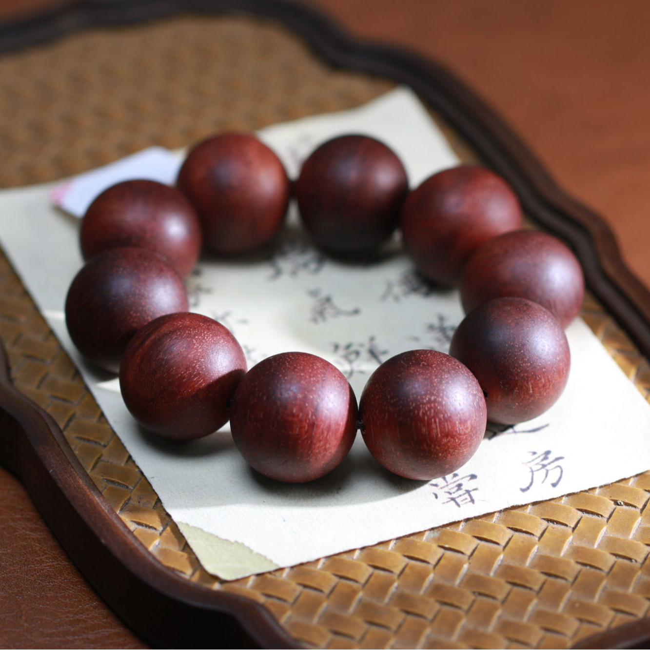 【曹总文玩】25mm文玩沉香木串手链SG135