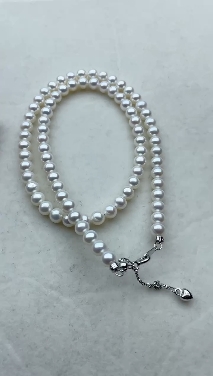 【闪购商品】淡水珍珠项链银S925镶嵌94