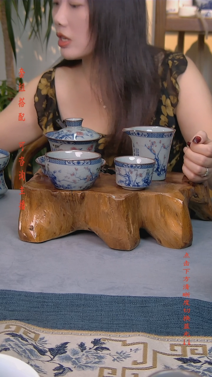 简装家用款4件套 老陶泥开片纹陶瓷茶具