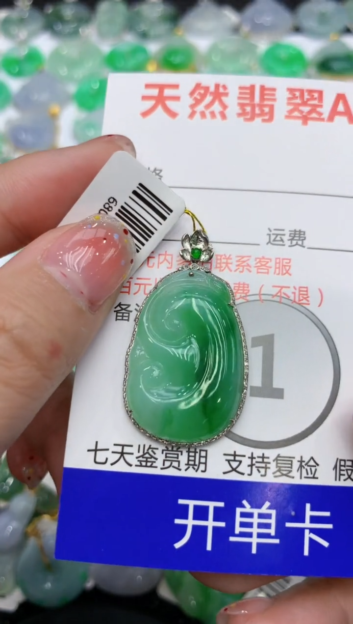 【闪购商品】翡翠颈饰18K金镶嵌111111111111