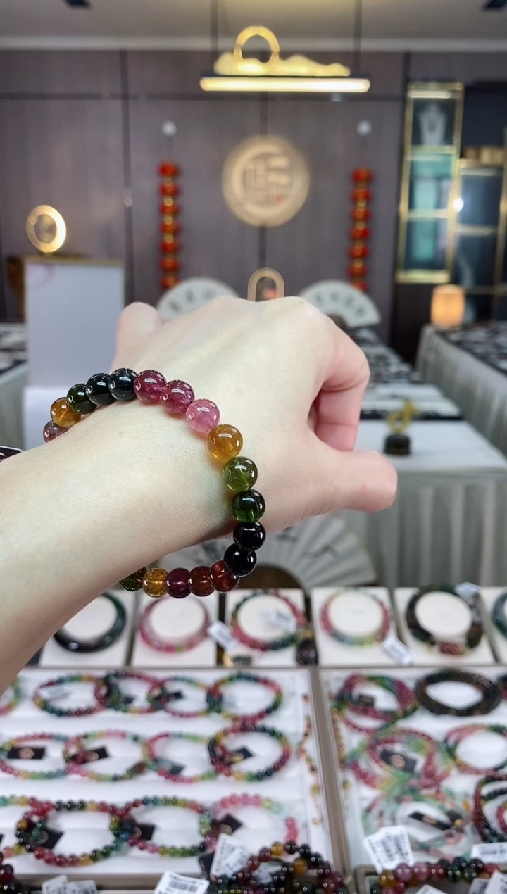 【闪购商品】碧玺单圈手串8mm+未镶嵌（多样性发一条）hon