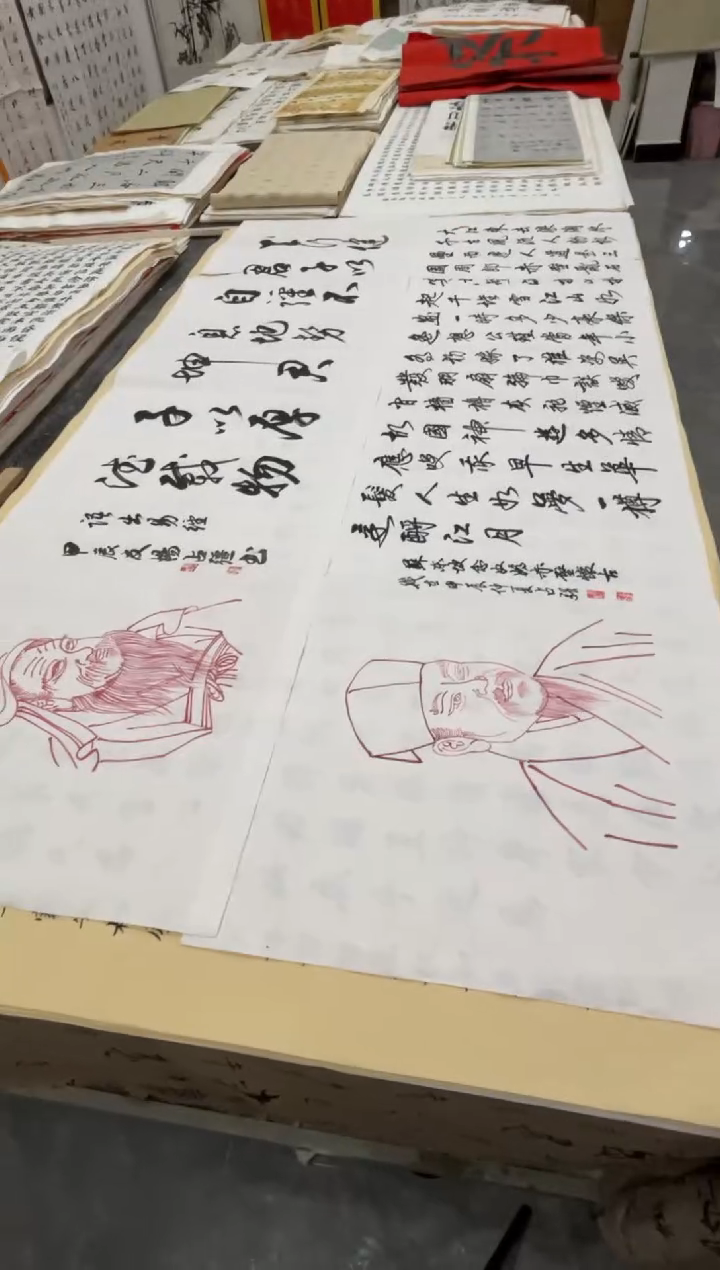 【闪购商品】宣纸 天行健+赤壁怀古 杨占强老师