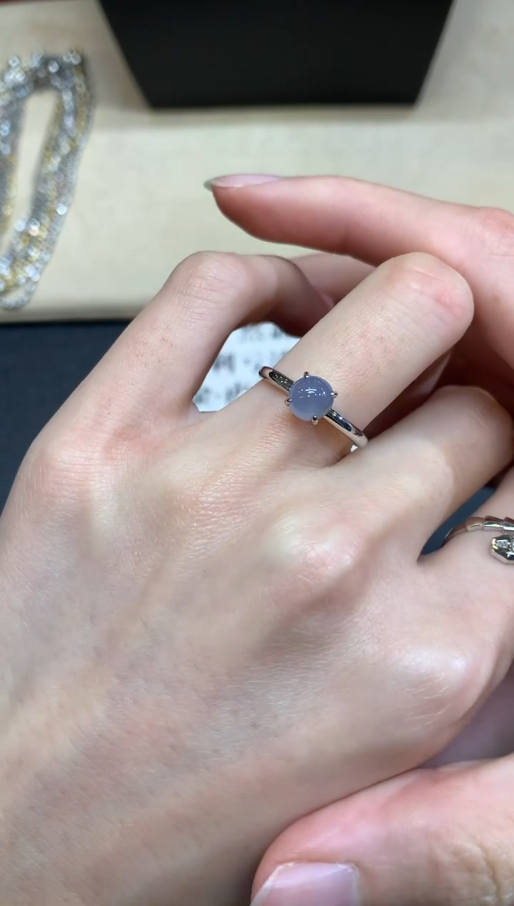 【闪购商品】翡翠戒指18K金镶嵌【无鉴赏期】