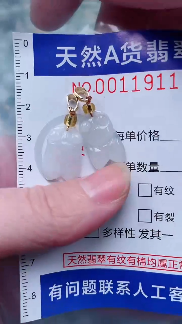 翡翠未镶嵌吊坠(不含链)1