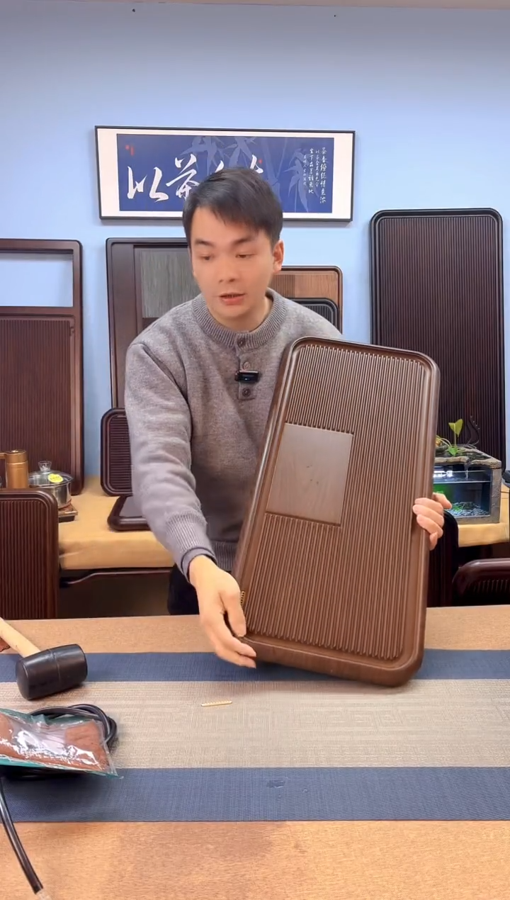 【闪购商品】凌龙黄色款式茶盘70*32*4