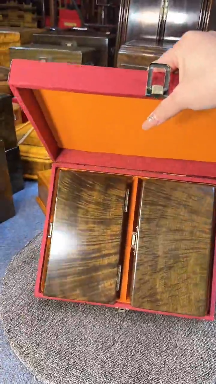 【闪购商品】乌木类成套家具乌木首饰盒对盒Y40