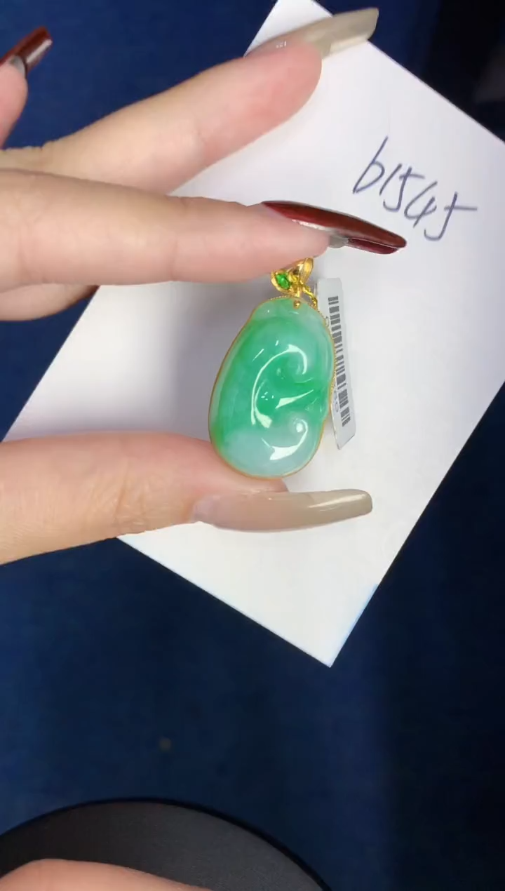 【闪购商品】翡翠颈饰18K金镶嵌0000000000