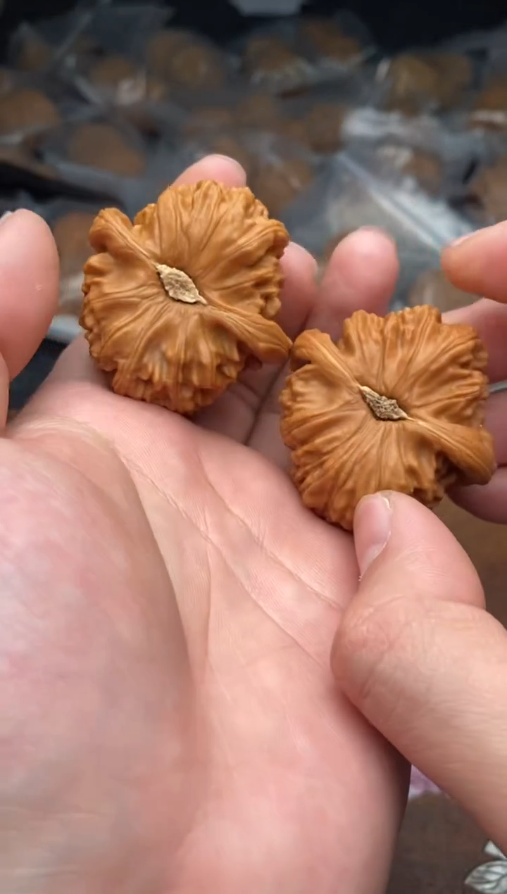 【闪购商品】文玩核桃把件G111号41尺白狮子