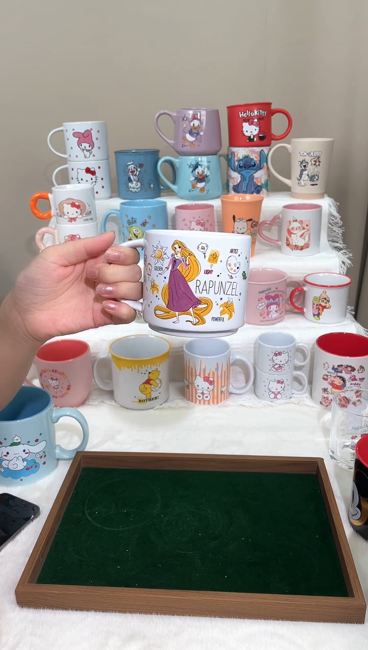 【闪购商品】陶瓷无盖款卡通陶瓷马克杯