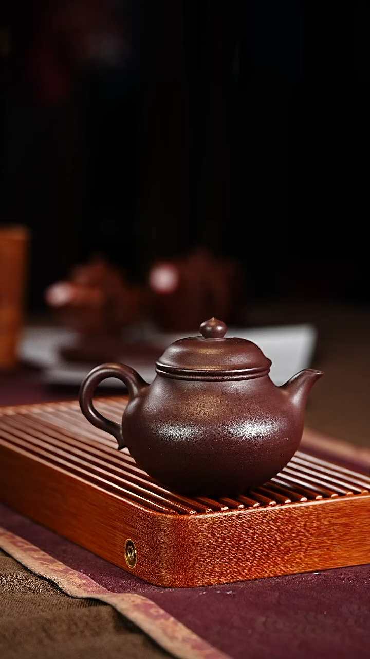 9号老紫泥秋水紫砂壶