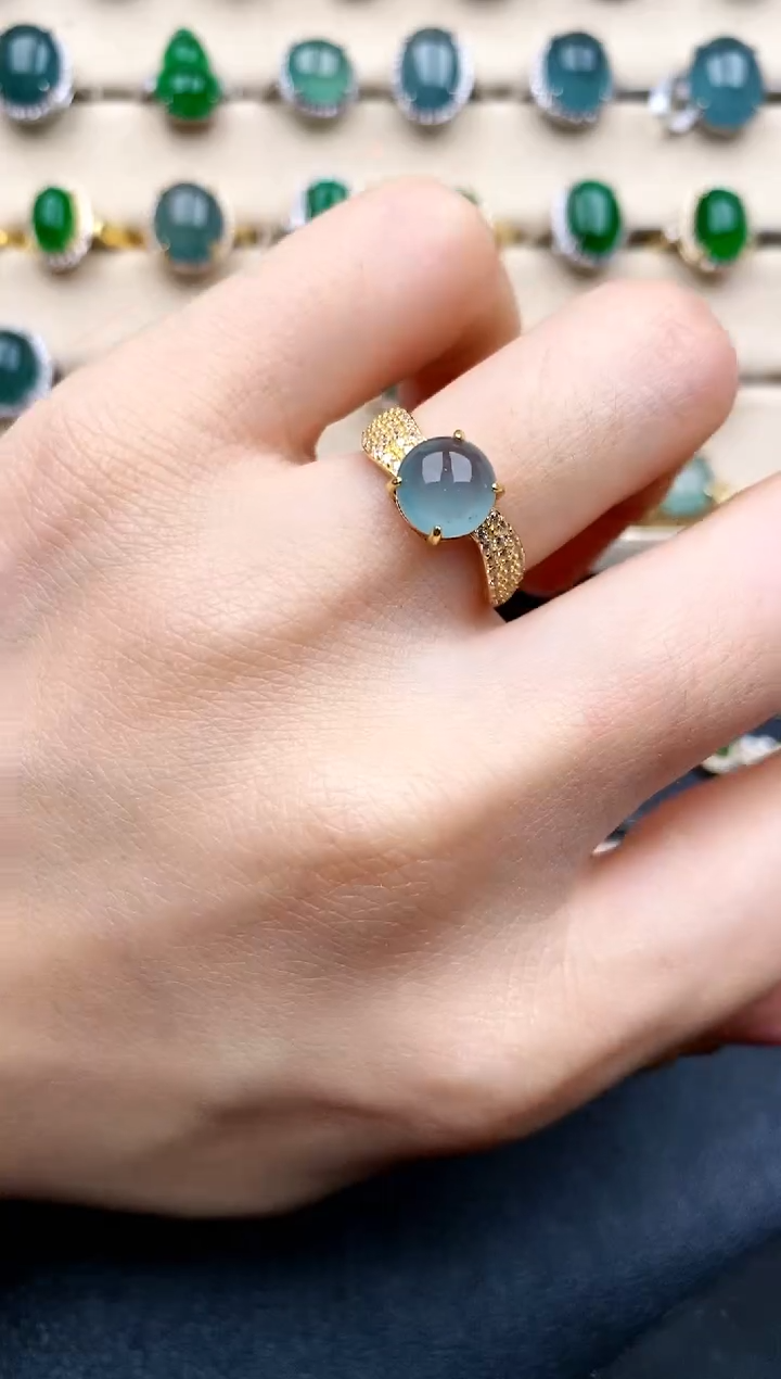 【闪购商品】翡翠戒指银S925镶嵌.....