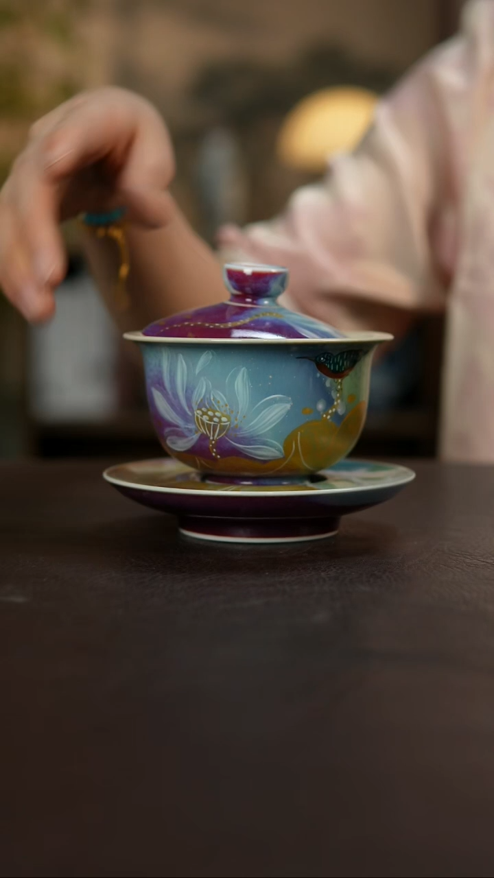 杯景德镇陶瓷杯碗柴烧多人