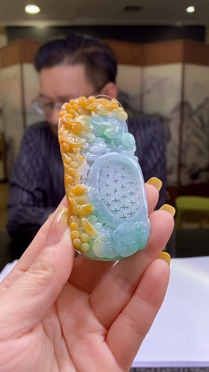 未镶嵌定制翡翠阳*38/1204/W/貔貅