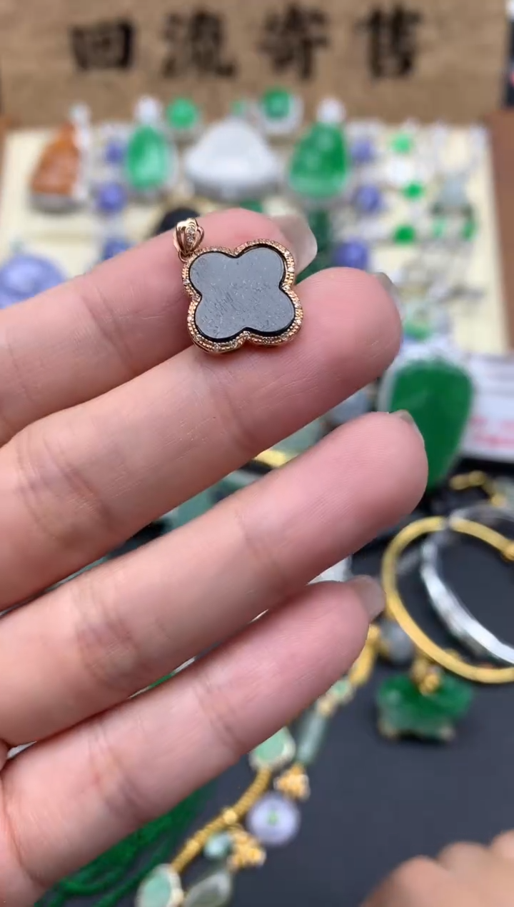 【闪购商品】翡翠颈饰18K金镶嵌271-中国好珍宝