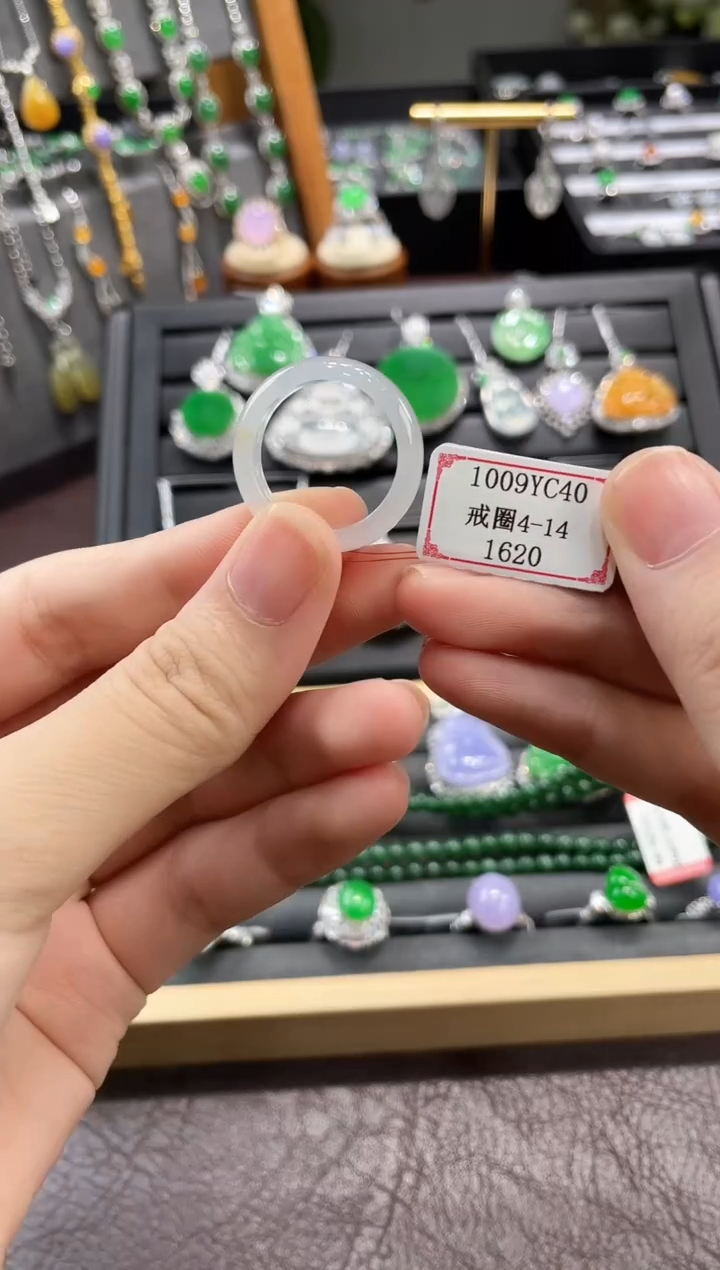 未镶嵌戒圈翡翠1009YC40