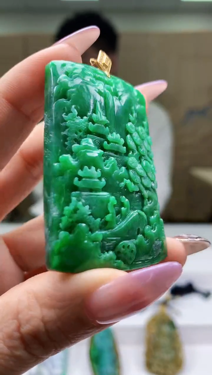 【闪购商品】定制翡翠未镶嵌5028ty-毛货挂件298