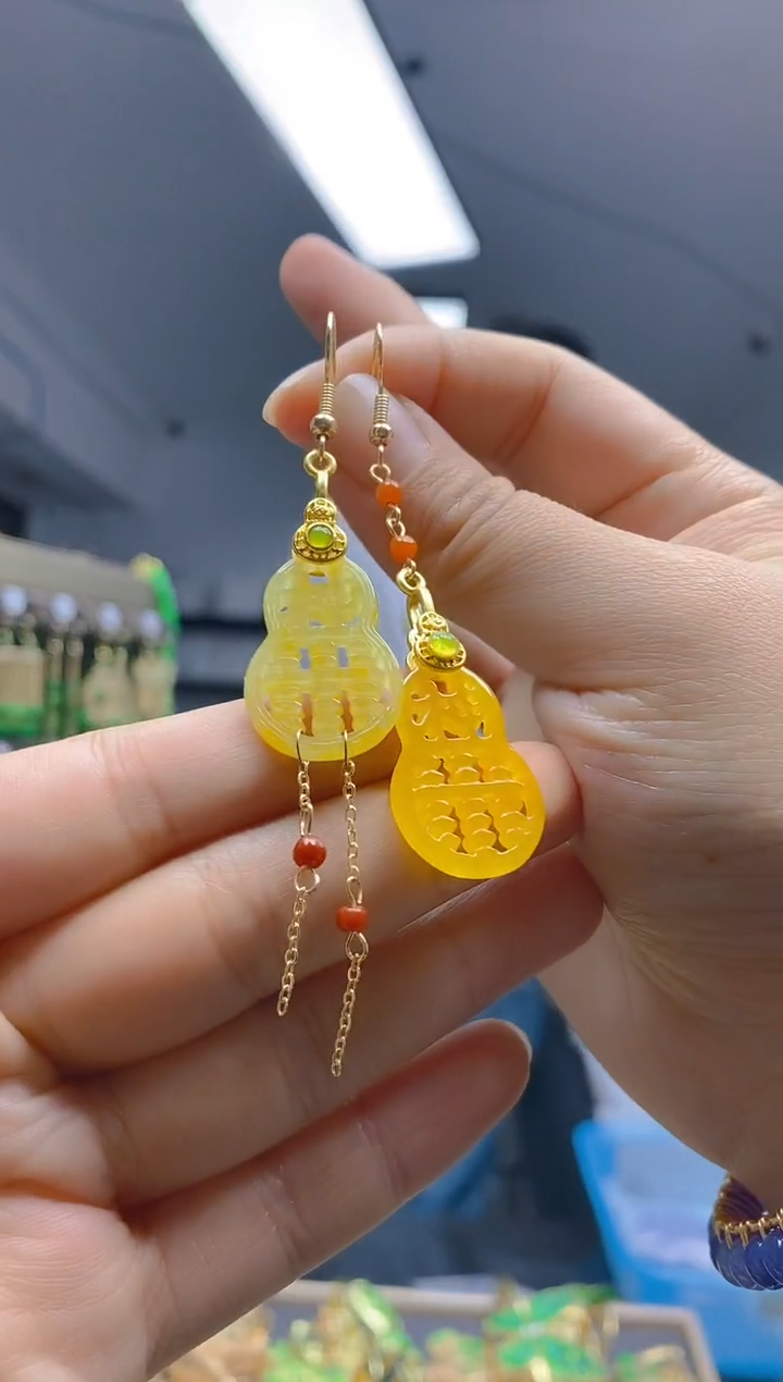 【闪购商品】翡翠耳饰合金0221翡翠耳钩