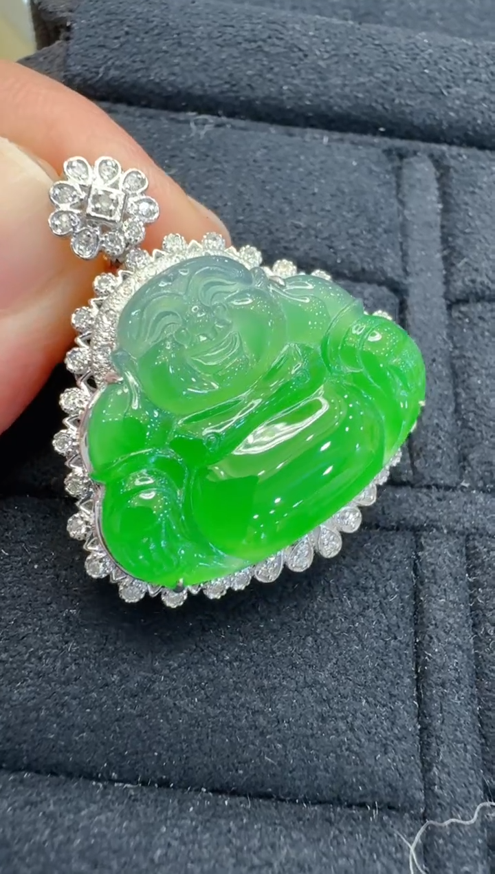 【闪购商品】翡翠吊坠(不含链)18K金镶嵌多样性团购发一件