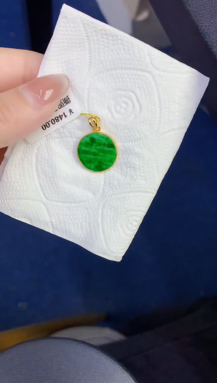 颈饰未镶嵌翡翠缅甸天然翡翠a货