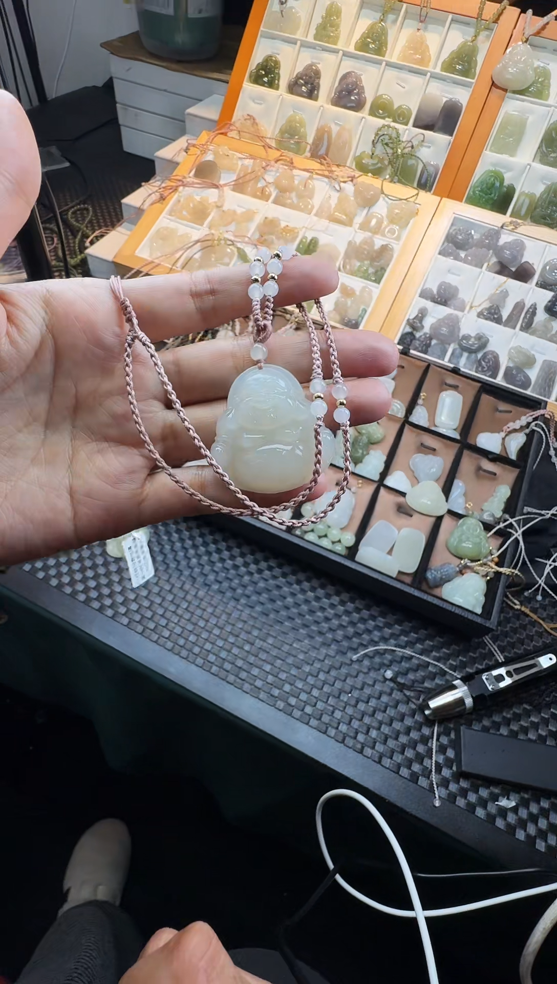 【闪购商品】和田玉颈饰未镶嵌35白玉佛公