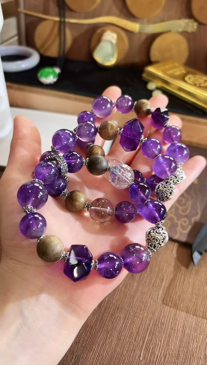 手串银S925镶嵌水晶手串 多样性发货 发一条