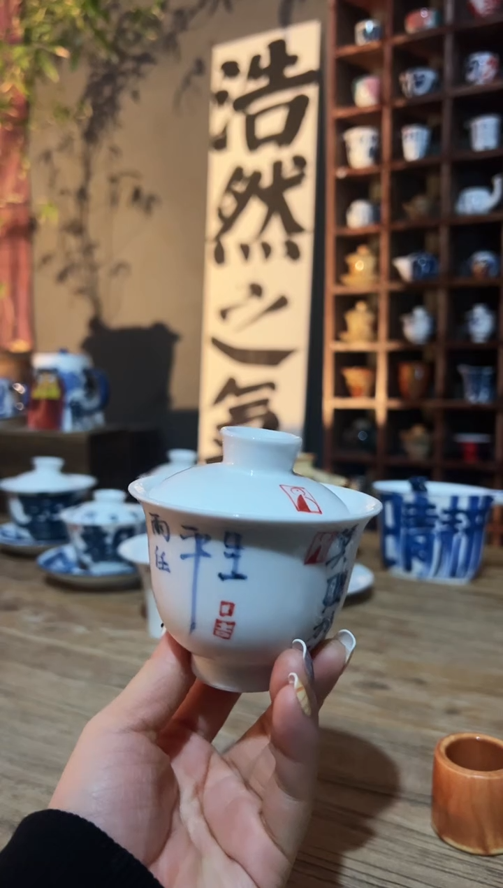 【闪购商品】观云听雨原创手绘茶具