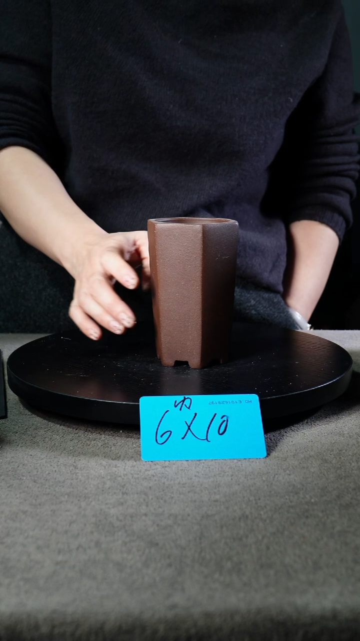 宜兴紫砂小花盆盆