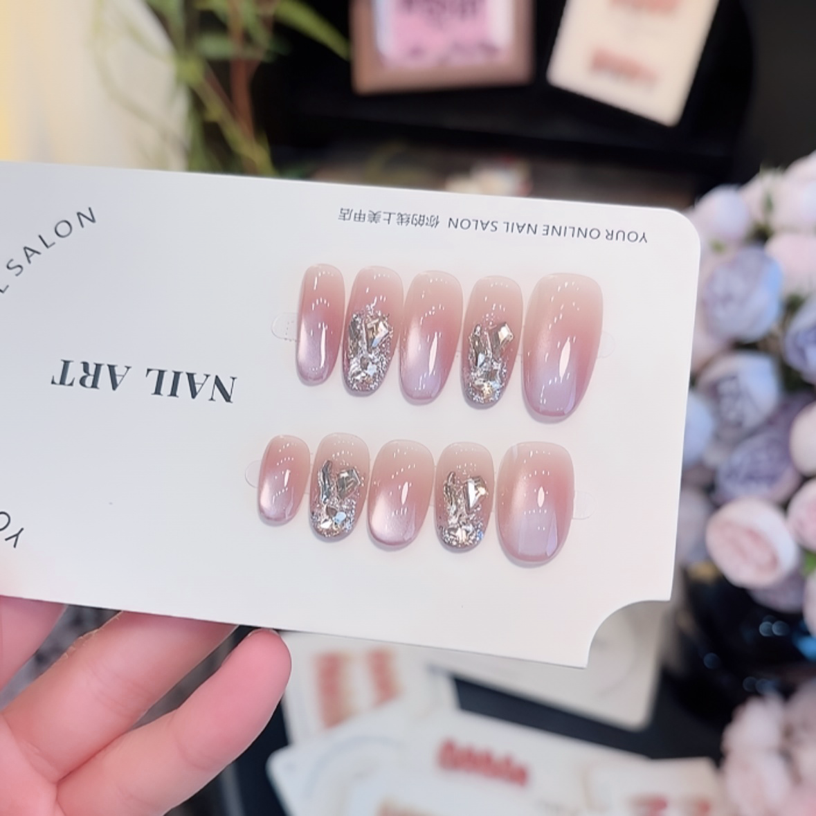 【紫梦星语】纯手工新款穿戴美甲-10片装135