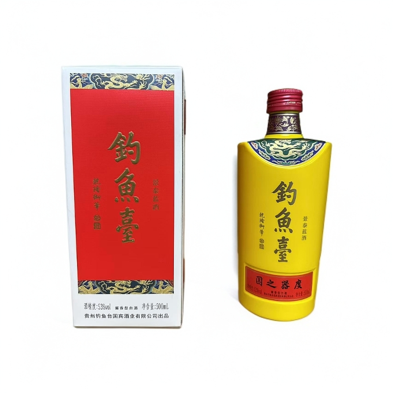 钓鱼台【2019年】钓鱼台景泰蓝酒(酱香型白酒)春夏秋冬-秋53度500ml