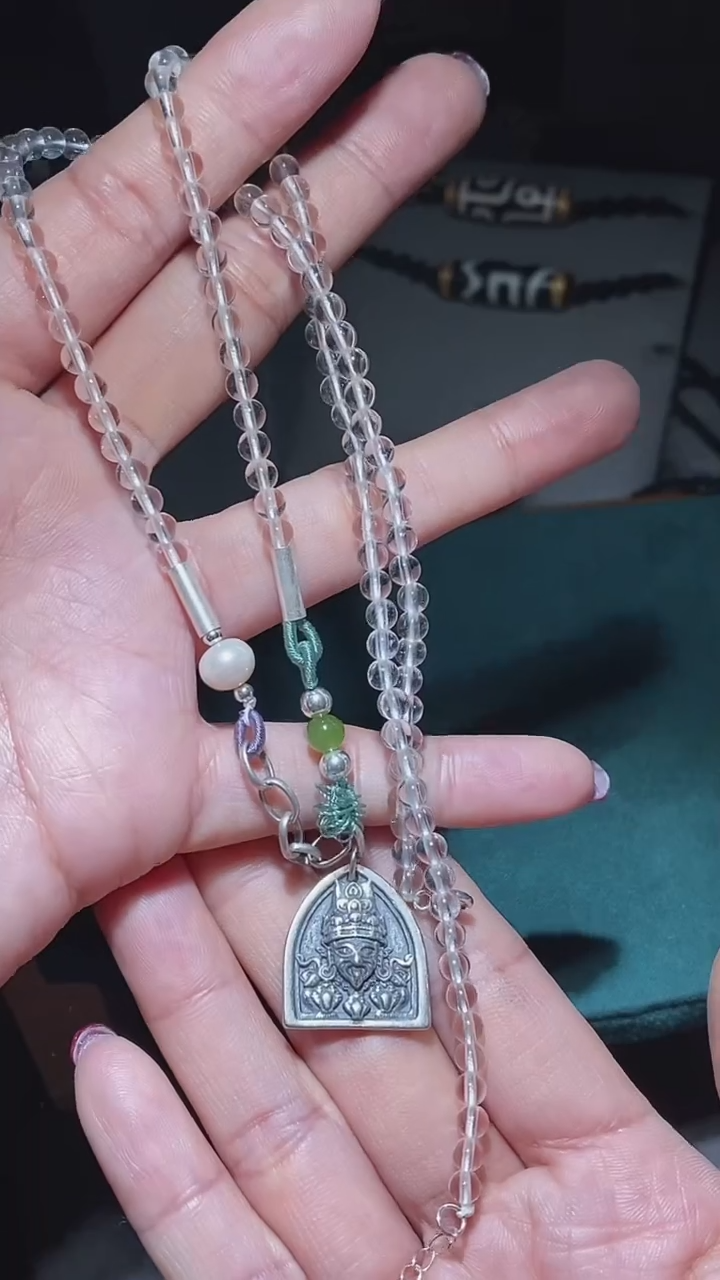 【闪购商品】水晶颈饰银S925镶嵌Y62009扎基水晶链