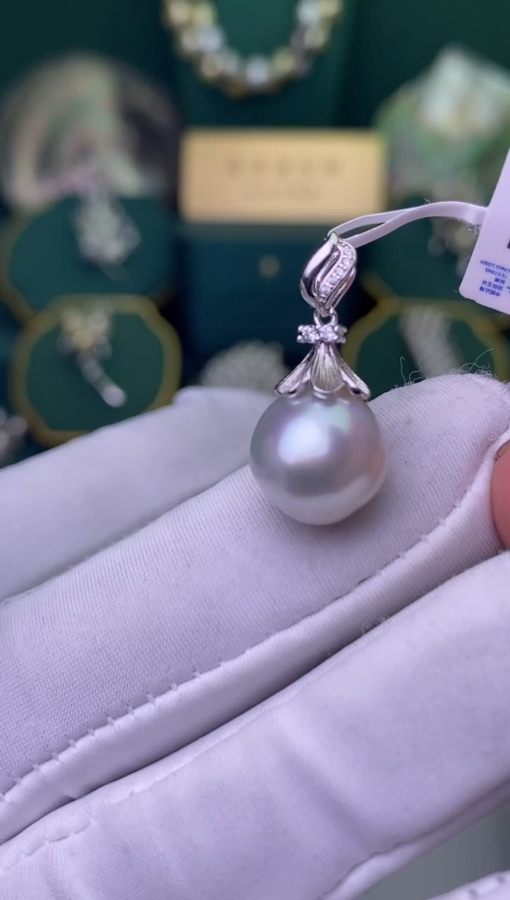 【闪购商品】海水珍珠颈饰银S925镶嵌1