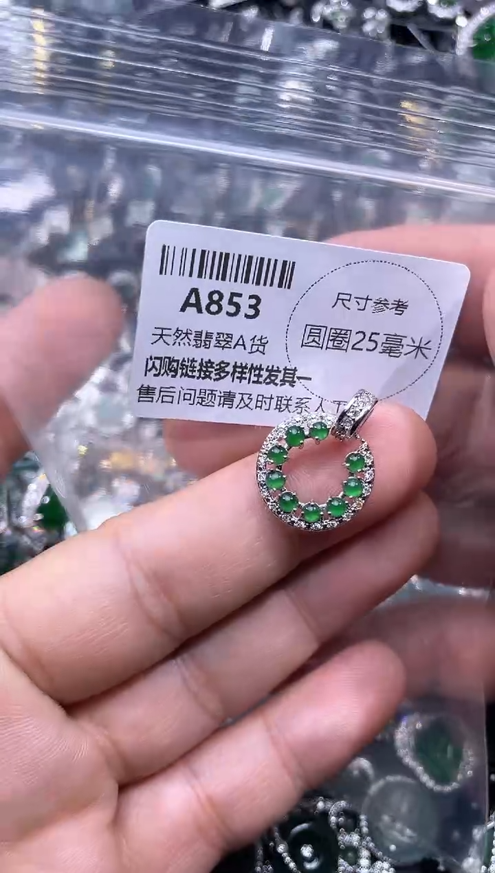 【闪购商品】翡翠颈饰未镶嵌A853吊坠
