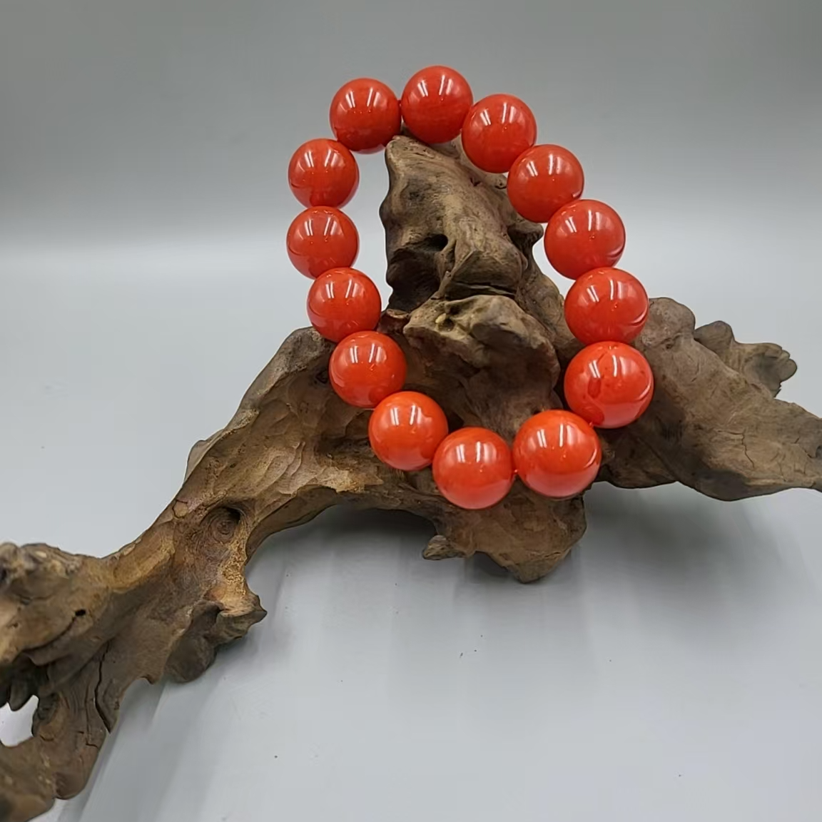 宝山南红柿子红手串男女同款