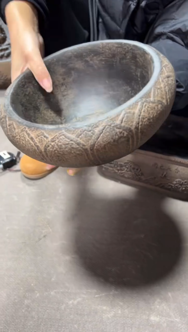 陶土【火山泥】莲花钵