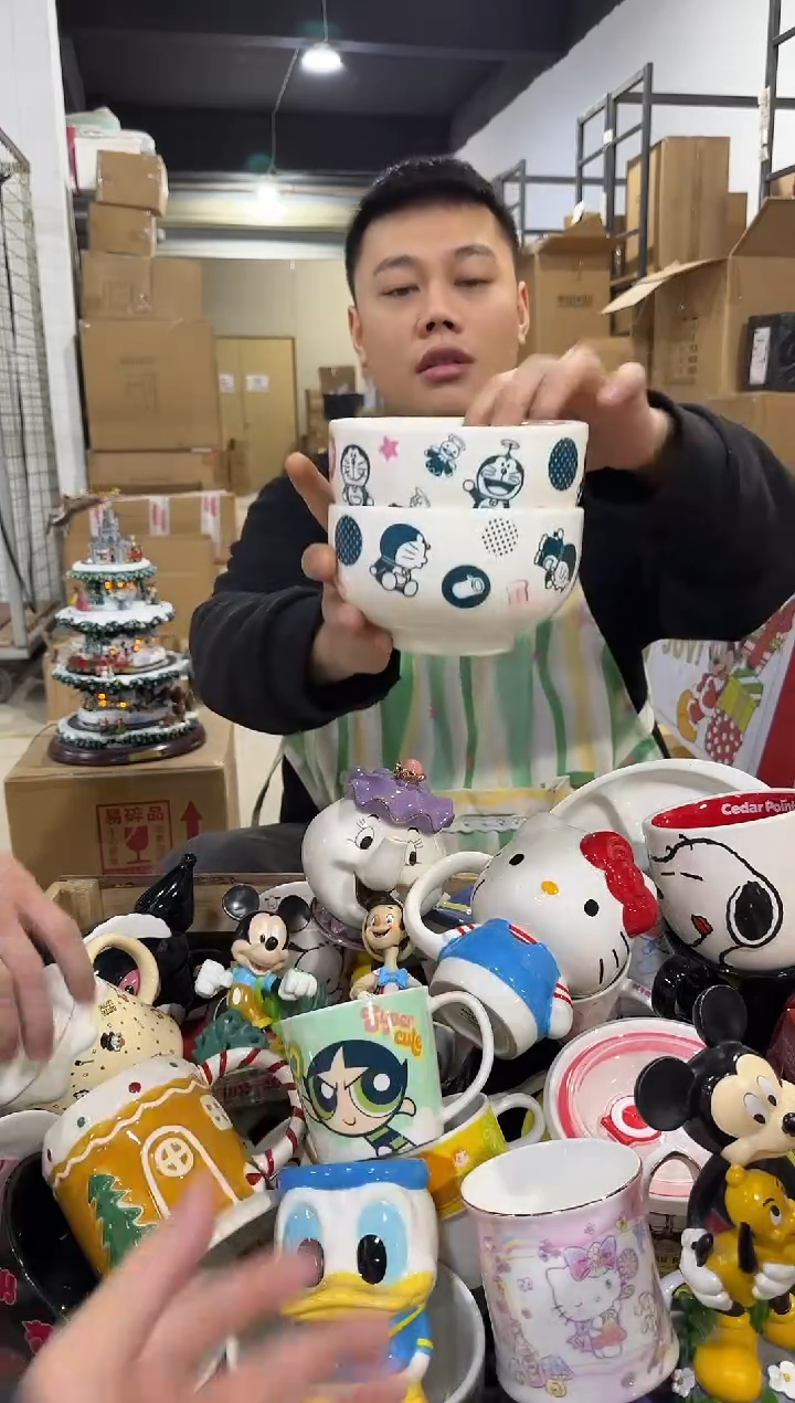 瓷片叮当猫大碗2件套