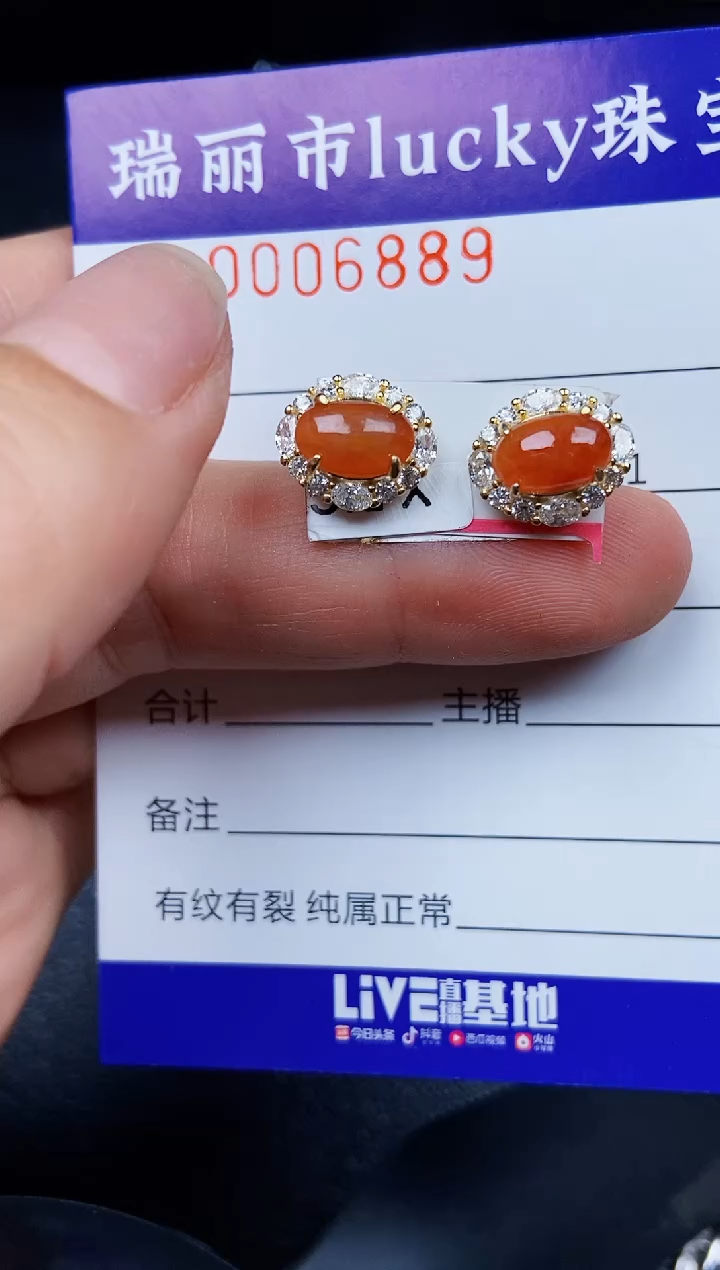 翡翠银S925镶嵌颈饰6889