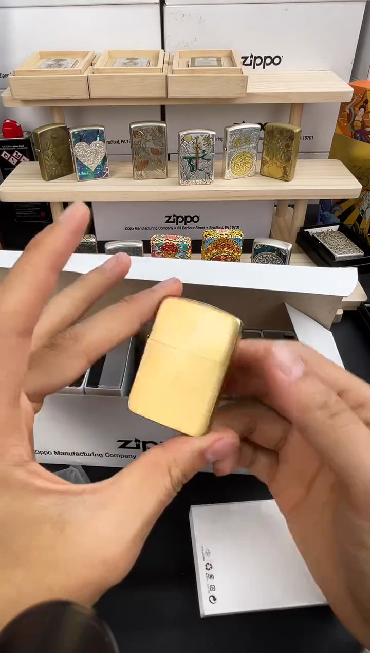 铜Zippo/之宝 黄铜1941b打火机送人高级