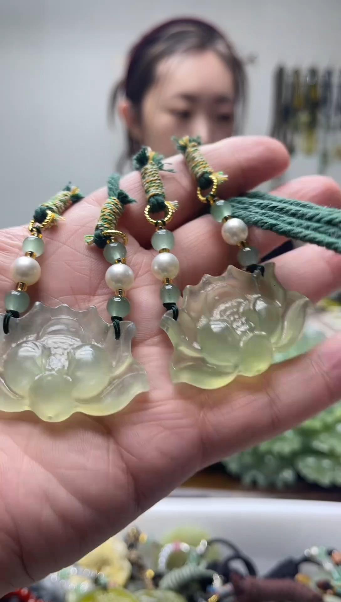 未镶嵌岫玉颈饰多样性发货 拍一发一