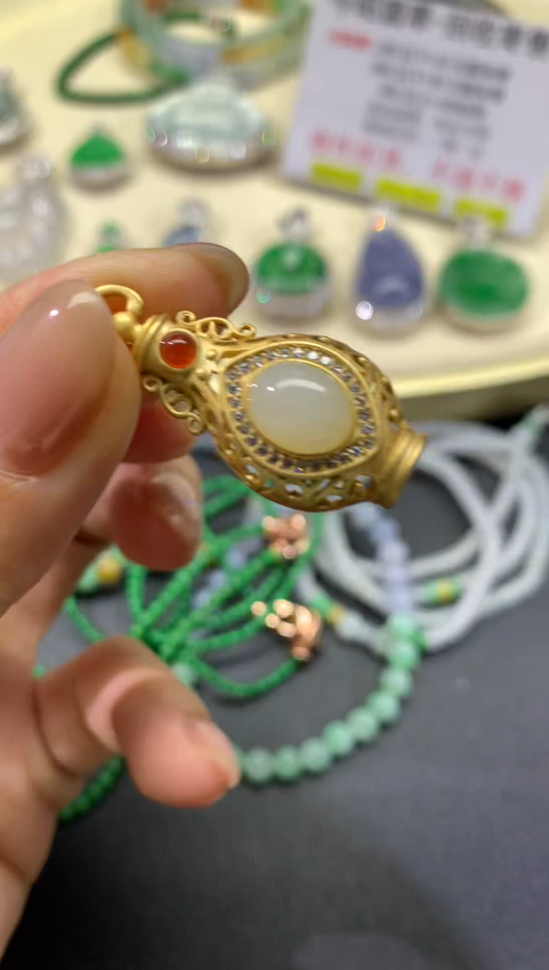 【闪购商品】和田玉吊坠(不含链)银S925镶嵌04天然玉石