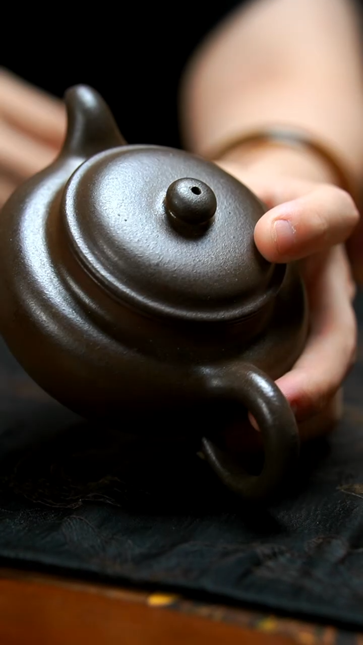 茶壶紫砂柴烧仿古壶瑕
