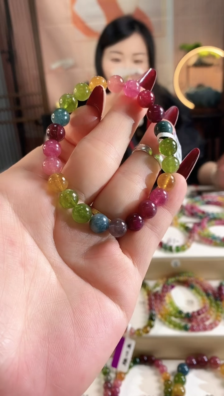 未镶嵌手链碧玺G2645080素圈颜色微差