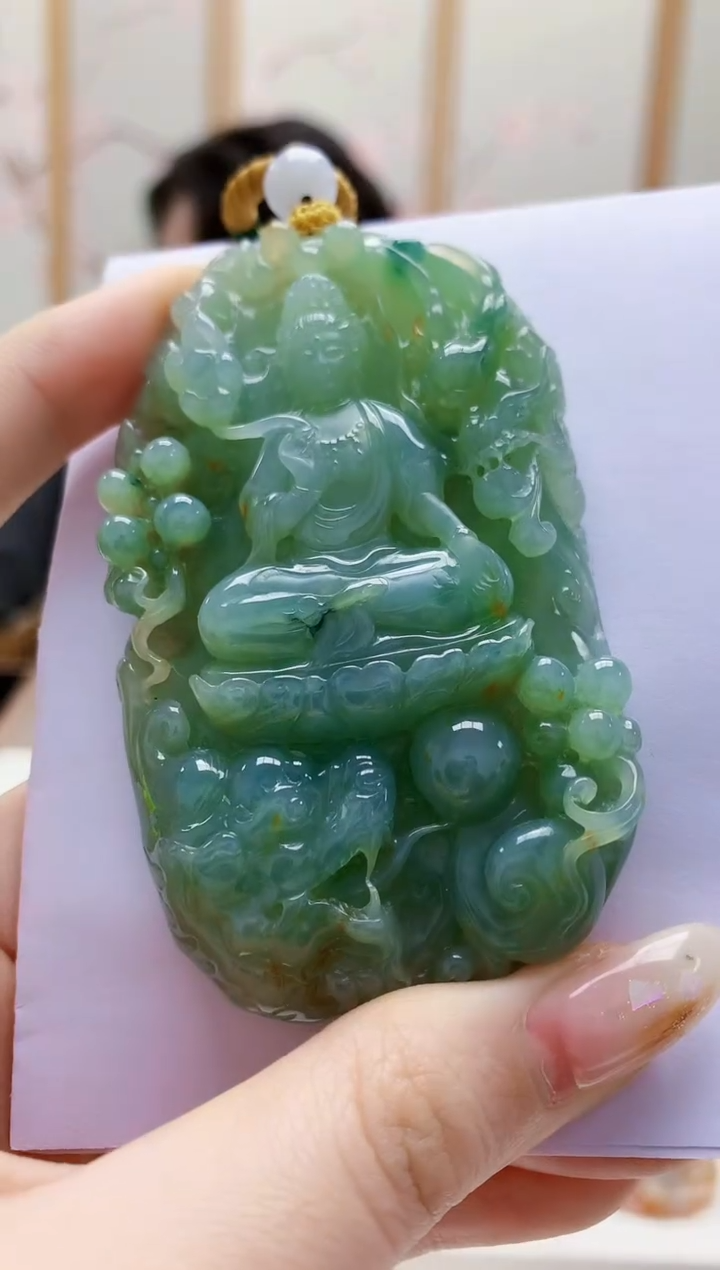 未镶嵌定制翡翠5060jw-毛货挂件33