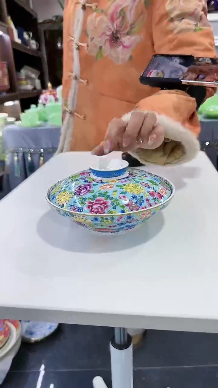 【闪购商品】瓷片7英寸【盖盘】1个景德镇陶瓷