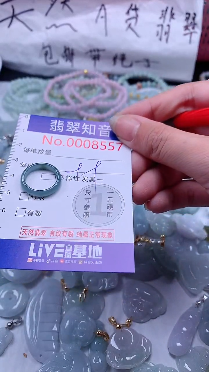 翡翠未镶嵌吊坠(不含链)8557
