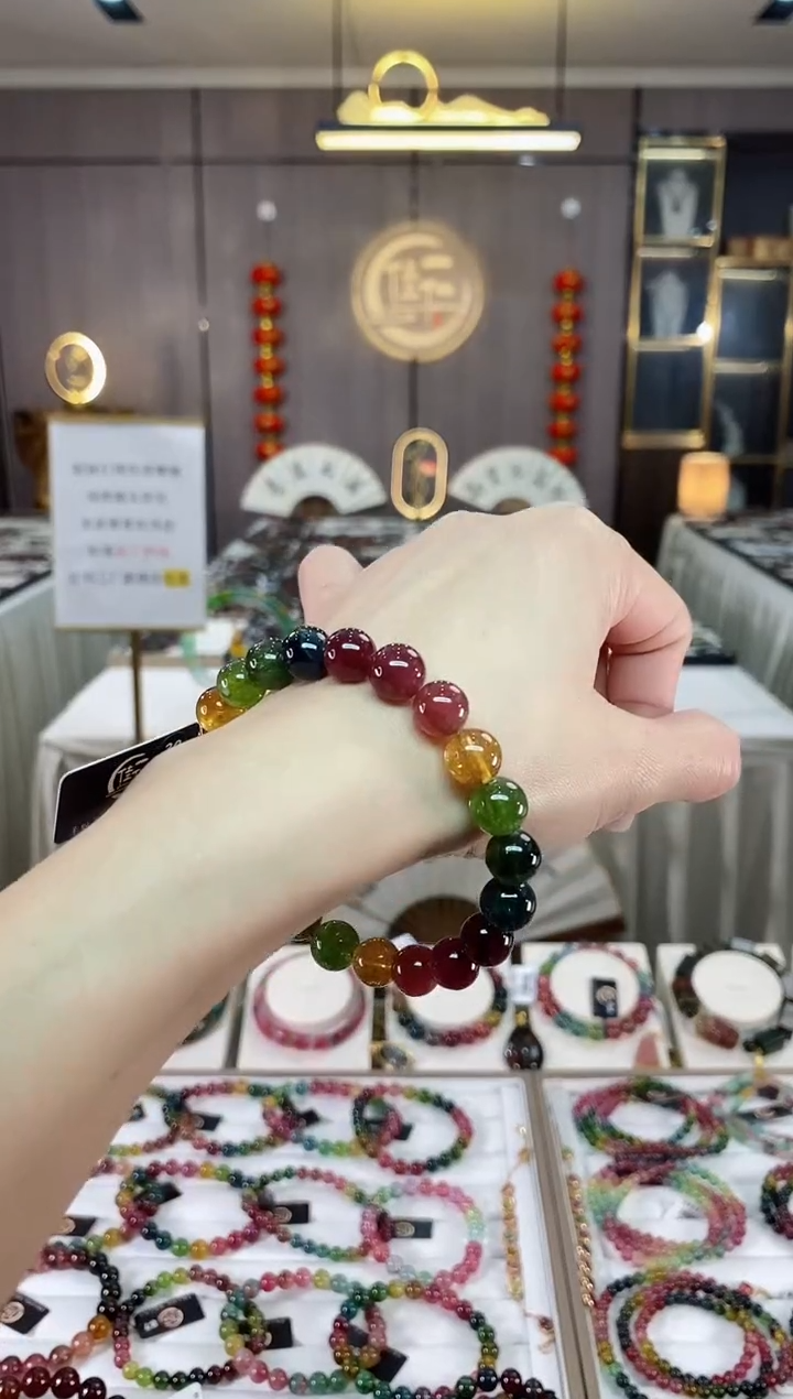 【闪购商品】碧玺单圈手串9mm+未镶嵌（多样性发一条）hon